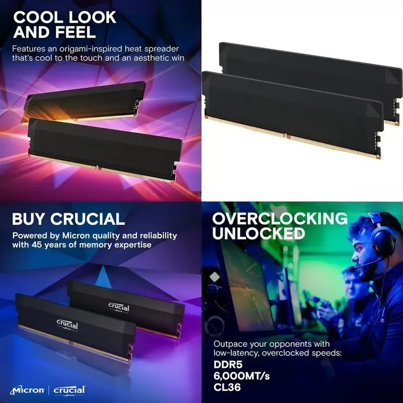 Kit de Memória para Jogos AMD  - Ddr5 32Gb avaliação e preço