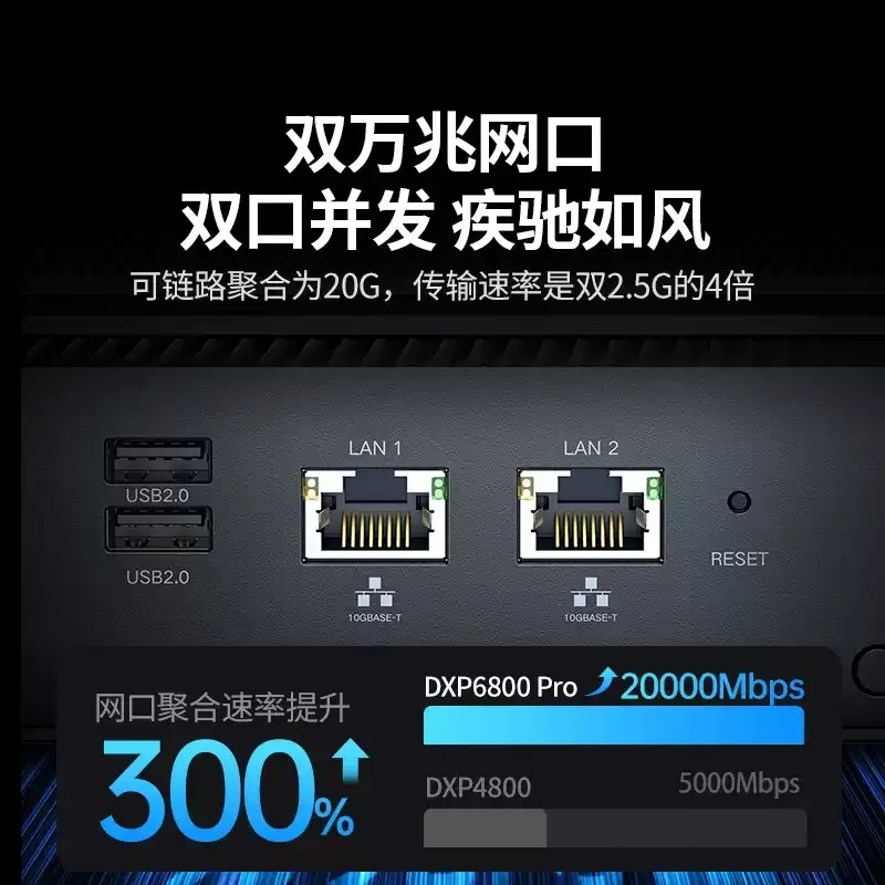 Para DXP6800 Pro NAS de 6 Baia - Ddr5 8Gb avaliação e preço